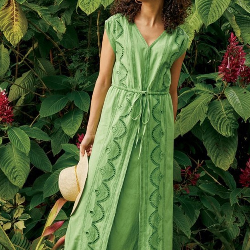 NWT! Soft Surroundings - Ellison Linen Blend Maxi Dress - XL
